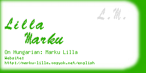 lilla marku business card